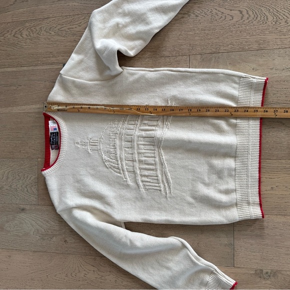 Binghampton Knitting Co Sweater Cream Xs - Picture 2 of 5